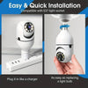 Telecamera IP Smart Home Mini HD1080P Wireless Wifi Lampadina Sicurezza