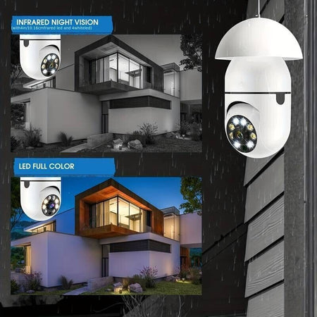 Telecamera IP Smart Home Mini HD1080P Wireless Wifi Lampadina Sicurezza