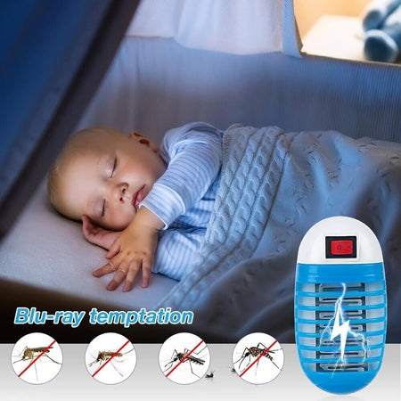 Lampada per zanzare, insetti elettrica, trappola per insetti UV - 4 pezzi