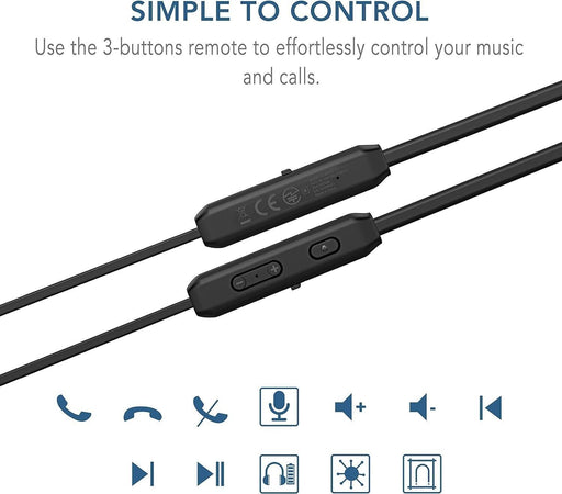 Cuffie Bluetooth YATWIN, V5.0, Cuffie Bluetooth wireless con microfono magnetico