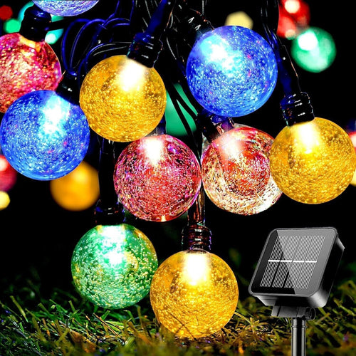 Catena Luminosa Esterno Solare, 9M 50 LED Luci Solari Esterno 8 Modalità, IP65