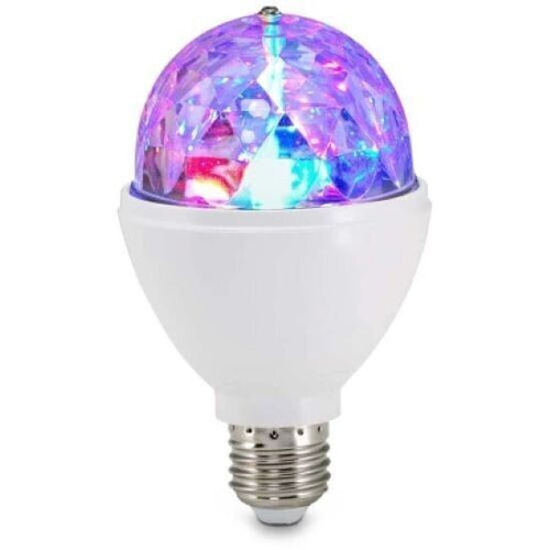 Brillo Lampadina LED cambiacolore, luci da discoteca, rotabile, 3 W