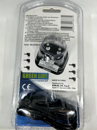 GBC ALIMENTATORE A TENSIONE VARIABILE UNIVERSALE SWITCHING REGOLABILE 20W (2,5A)