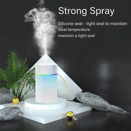 SDPEIA Mini Umidificatore per Auto, Ufficio, Camera da Letto. Ultrasuoni