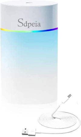 SDPEIA Mini Umidificatore per Auto, Ufficio, Camera da Letto. Ultrasuoni