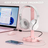 Supporto per cuffie e joypad KDD RGB con 9 modalità di illuminazione, Rosa