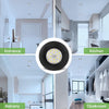 Faretti LED da Incasso per Cartongesso Nero 6W Luce Bianco freddo 6000K