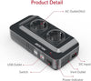 BESTEK 200W Inverter Auto 12v 220v con 4 Porte Smart USB 2 Prese AC, Convertitor