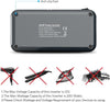 BESTEK 200W Inverter Auto 12v 220v con 4 Porte Smart USB 2 Prese AC, Convertitor