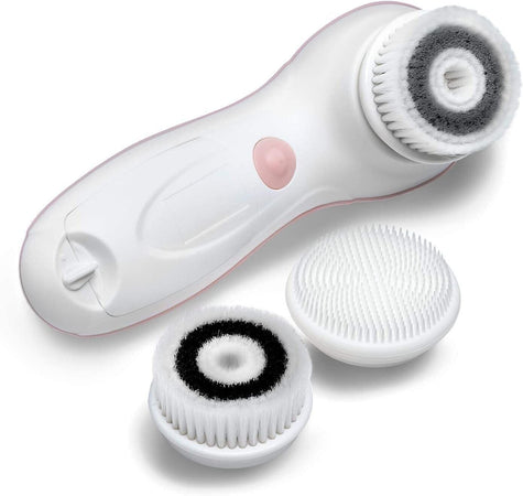 Spazzola Pulizia Viso con 3 Testine Esfoliante, Elettrica e Impermeabile Fancii