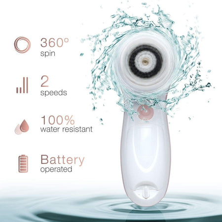 Spazzola Pulizia Viso con 3 Testine Esfoliante, Elettrica e Impermeabile Fancii