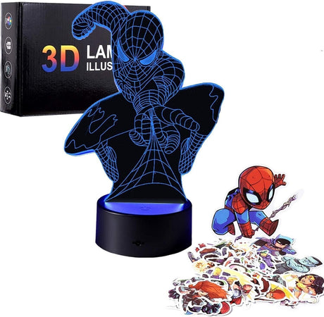 Regalo per Ragazzi Bambini, 3D Luce Notturna con 7 Colori Giocattoli per 8-12