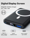 Power Bank 10000mAh, Yiisonger Caricabatterie Portatile Magnetico Wireless