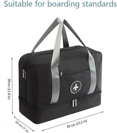 Borsa Sportiva Unisex con Scomparto Scarpe, Impermeabile Borse da Viaggio