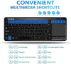 VicTsing Mini Tastiera Wireless Touchpad Ultra-Sottile, Tastiera Wireless All-in