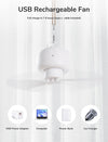 JISULIFE Ventilatore da campeggio 8000mAh Funzionamento a batteria, ricaricabile