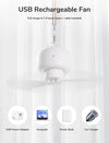 JISULIFE Ventilatore da campeggio 8000mAh Funzionamento a batteria, ricaricabile
