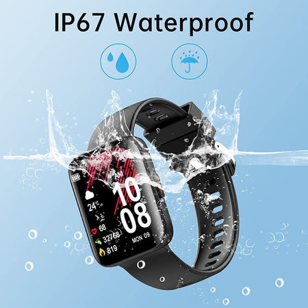 KUIZIL Smartwatch 1,69'' Schermo Curvo Orologio Fitness Cardiofrequenzimetro