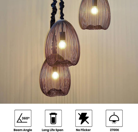 Lampadina a LED Klarlight E27, lampada a LED da 8 W, a incandescenza 6 Pcs