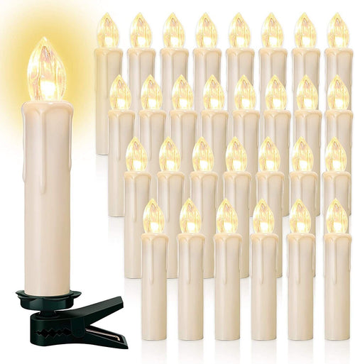 Lampadine con 30 LED, senza cavi candele di Natale Fiamma Decorazioni telecomando