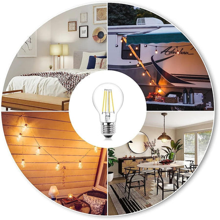 Lampadina a LED Klarlight E27, lampada a LED da 8 W, a incandescenza 6 Pcs