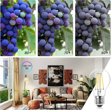 Lampadina a LED Klarlight E27, lampada a LED da 8 W, a incandescenza 6 Pcs