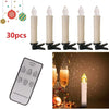 Lampadine con 30 LED, senza cavi candele di Natale Fiamma Decorazioni telecomando