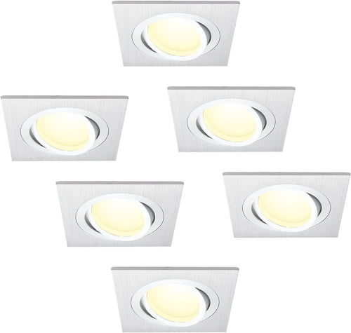 HCFEI Faretti LED da Incasso Dimmerabile 3000K - Set di 6 Faretti a Luce Led