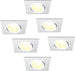HCFEI Faretti LED da Incasso Dimmerabile 3000K - Set di 6 Faretti a Luce Led