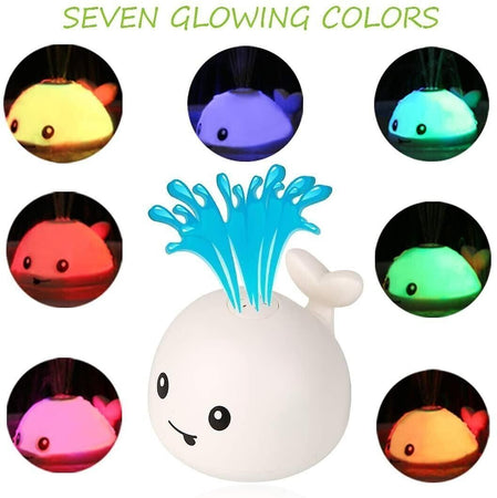 Giochi da Bagnetto per Bambini, Mini fontana per balene con vasca da bagno