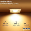 HCFEI Faretti LED da Incasso Dimmerabile 3000K - Set di 6 Faretti a Luce Led