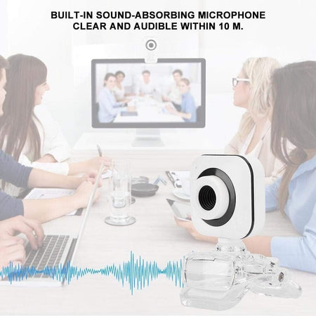 FastUU Webcam HD 480P, Microfono Incorporato per Webcam Webcam per Computer