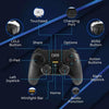 DR1TECH Shock Pad II Controller Wireless Compatibile con PS4/PS4 PRO, PC/WIN,