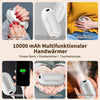 Lomvset Scaldamani Elettrico 10000 mAh USB Ricaricabile Scaldamani, 2 pz