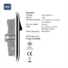 BG Electrical npc22u3w Presa di corrente a ricarica rapida a doppia
