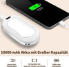 Lomvset Scaldamani Elettrico 10000 mAh USB Ricaricabile Scaldamani, 2 pz