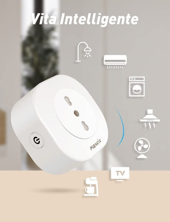 Maxcio Presa Intelligente WiFi, Smart Presa Italiana 16A Compatibile Alexa 2pz