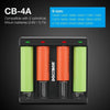 Caricabatterie 4 slot intelligente con display LCD universale per batterie ricaricabili agli ioni di litio 18650 18490 18350 17670 17500 16340 (RCR123) 14500 26650, A AA AAA SC