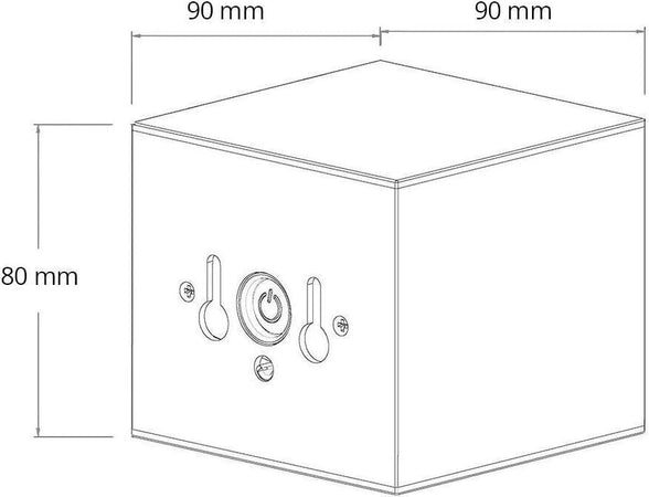 Lampada da Parete LED, Up & Down, per esterni, modello quadrato dritto, IP54