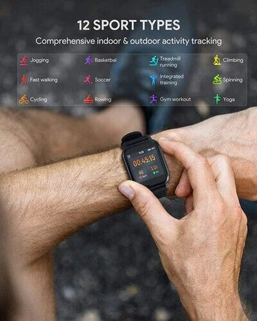 AUKEY LS02 Smartwatch Fitness Tracker 12 modalità di attività IPX6 impermeabile