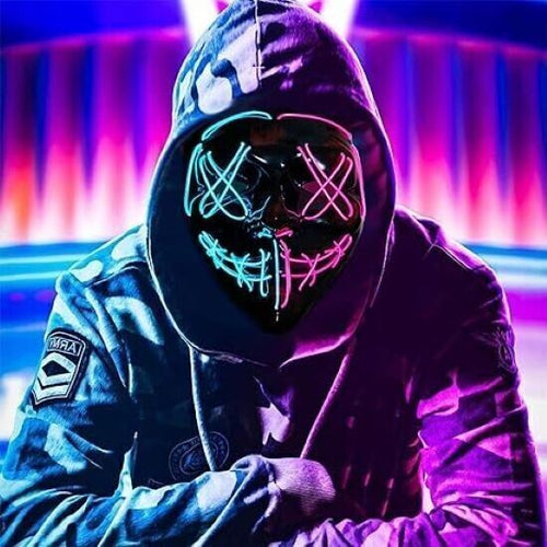 Maschera Led Halloween Maschera Maschera The Purge Maschera di Halloween