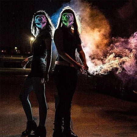 Maschera Led Halloween Maschera Maschera The Purge Maschera di Halloween