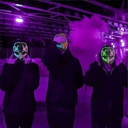 Maschera Led Halloween Maschera Maschera The Purge Maschera di Halloween