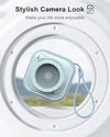 EWA Mini altoparlante wireless Bluetooth con cordino wireless portatile Azzurro