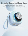 EWA Mini altoparlante wireless Bluetooth con cordino wireless portatile Azzurro