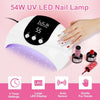 Lampada UV per unghie in gel 18 perle 3 impostazioni di timer sensore automatico