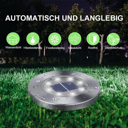 Faretti da giardino 16 pezzi luce solare per esterni Qedertek impermeabile IP65