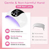 Lampada UV per unghie in gel 18 perle 3 impostazioni di timer sensore automatico