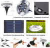 Faretti da giardino 16 pezzi luce solare per esterni Qedertek impermeabile IP65