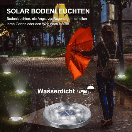 Faretti da giardino 16 pezzi luce solare per esterni Qedertek impermeabile IP65